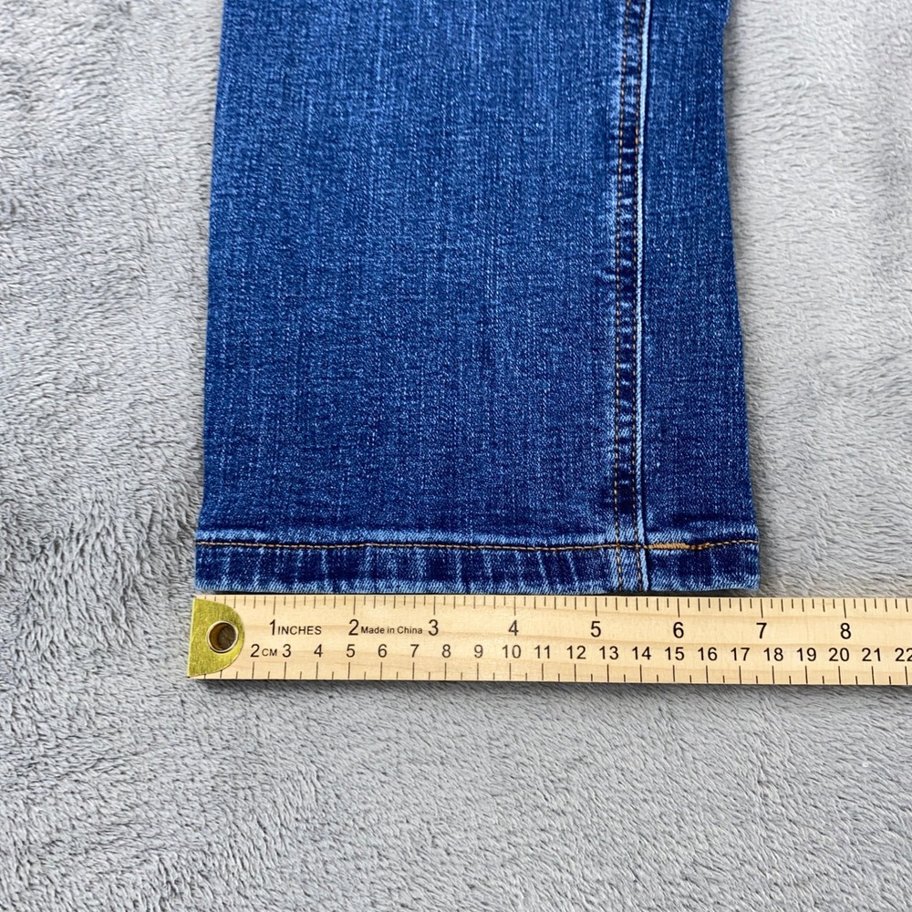 Tommy Hilfiger Jeans Mens 34/32 Blue Fade Whiskers Straight Leg Stretch Denim - Picture 9 of 13